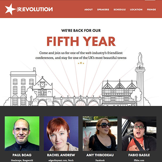 2014 (R)Evolution website screenshot